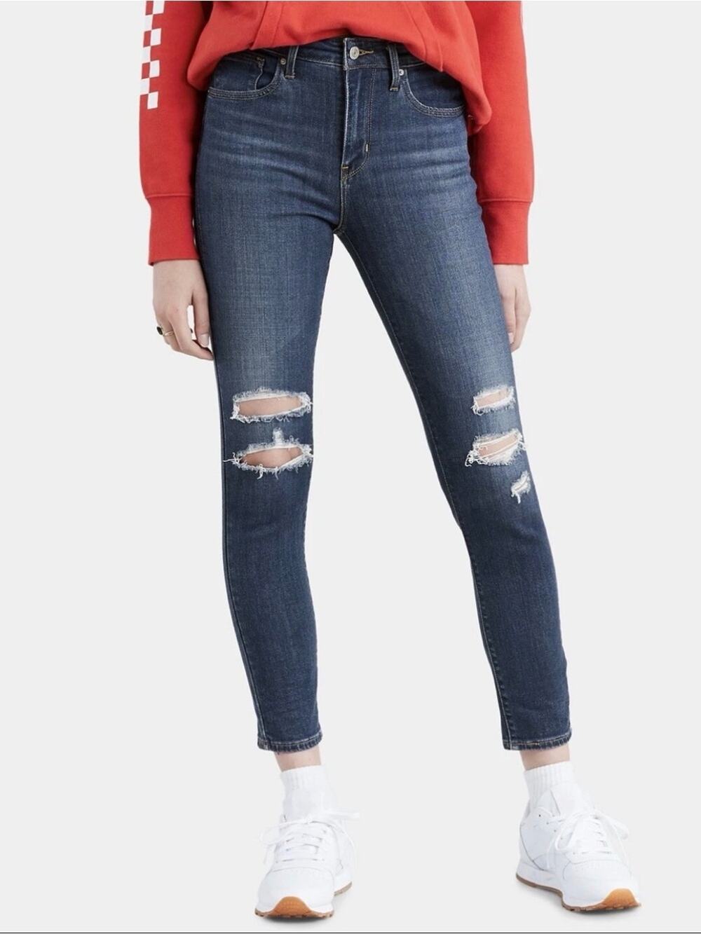Levi's Women's 721 Ankle High-Rise Skinny Jeans Carbon Waters Size 31/12